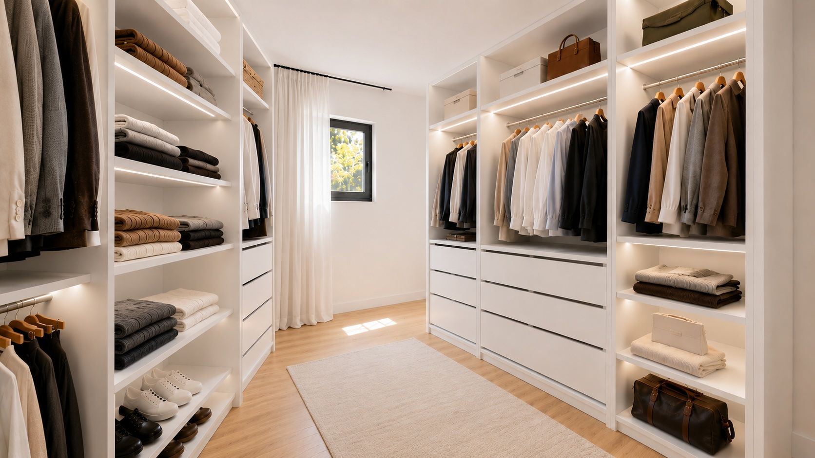Dressing double pan avec fenêtre