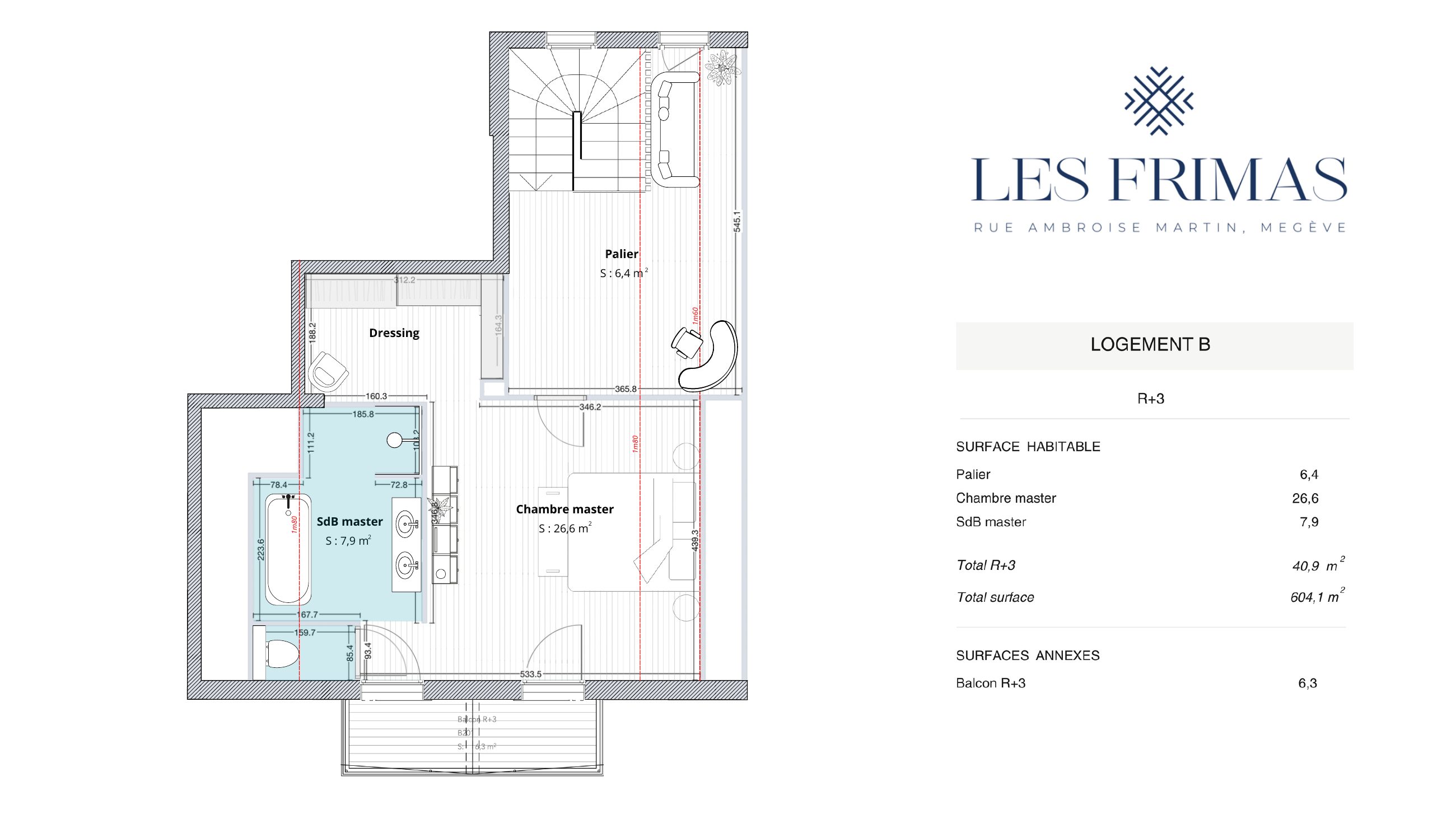 Plan stylisé du R+3