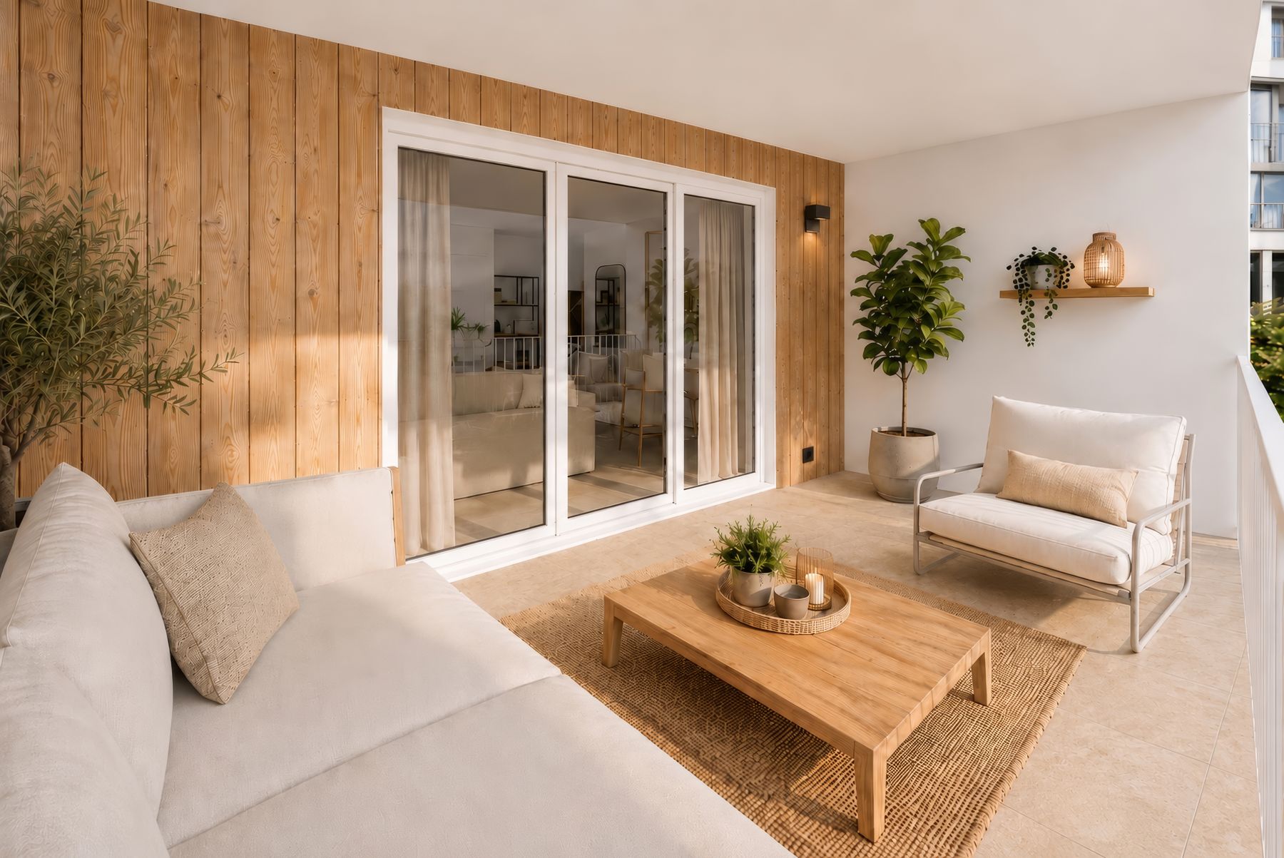 Salon sur le balcon