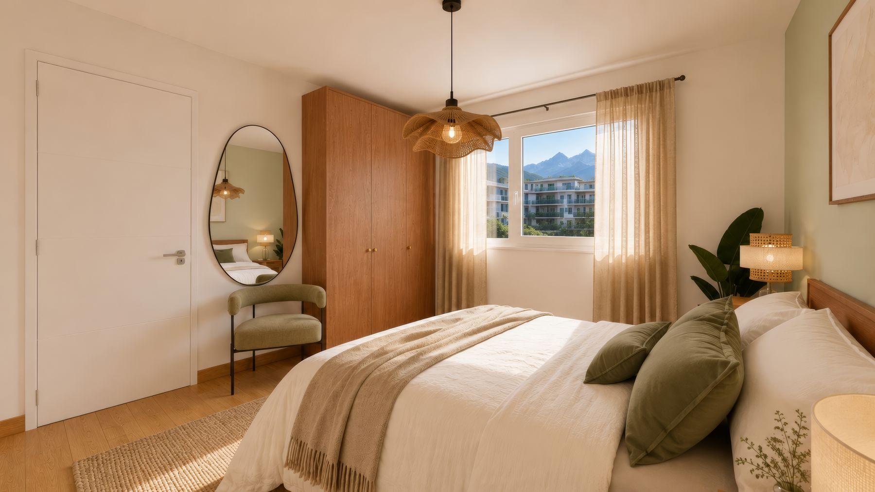 Chambre et penderie