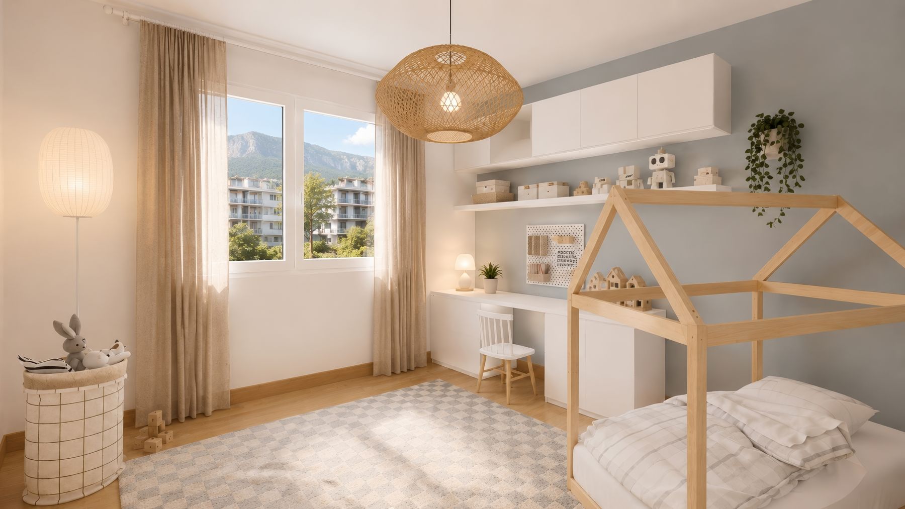 Chambre d'enfant, lit cabane