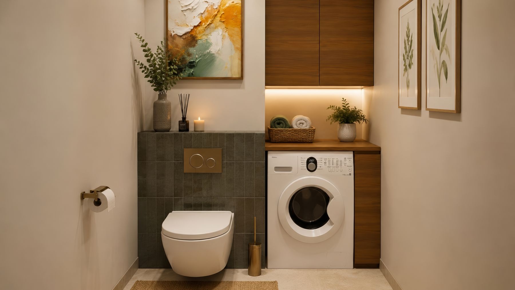 WC et lave-linge