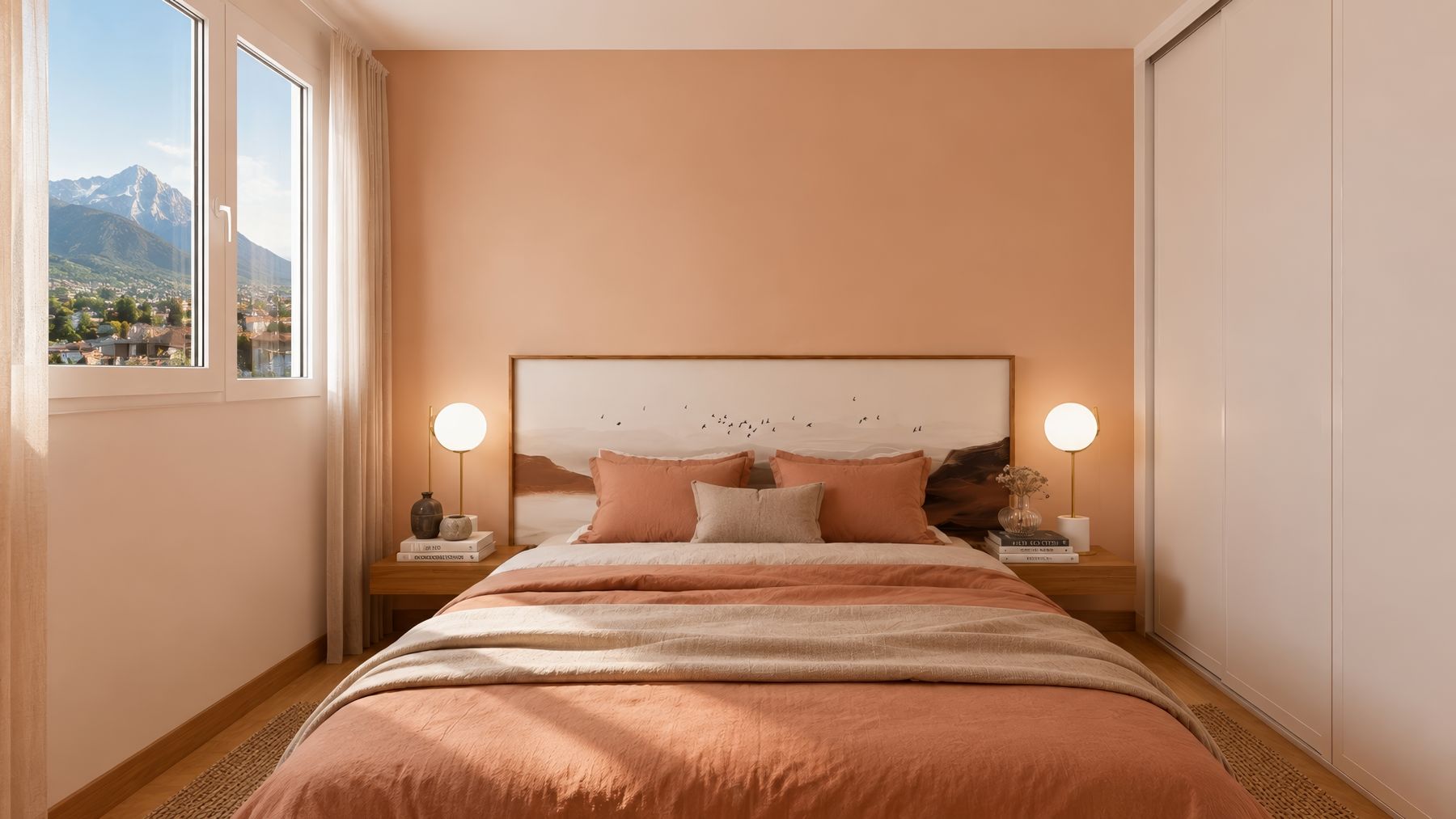 Chambre terracotta