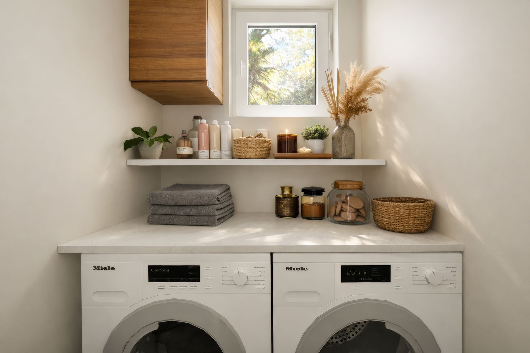 Buanderie avec lave-linge et sèche-linge