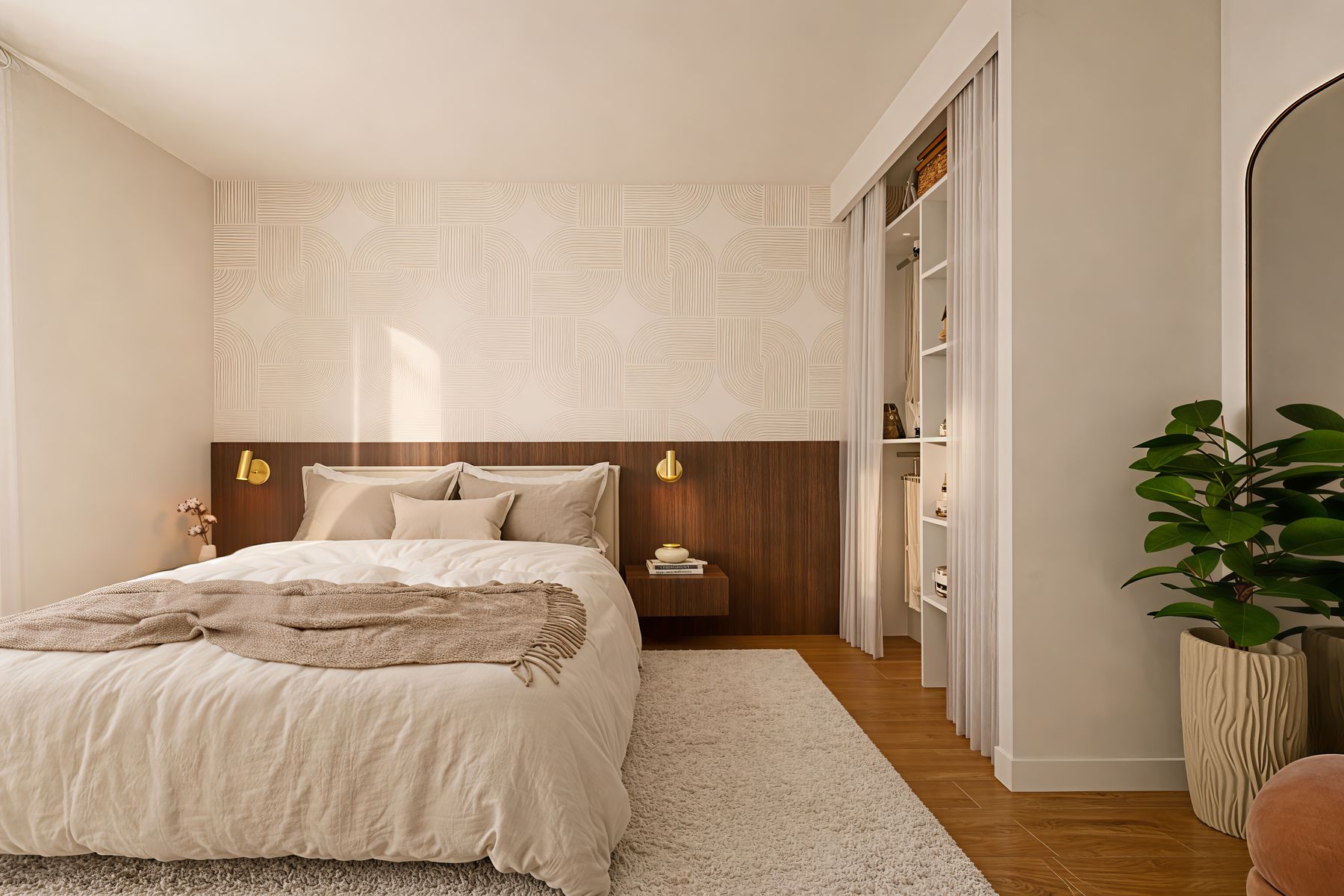 Chambre parentale, vue d'ensemble