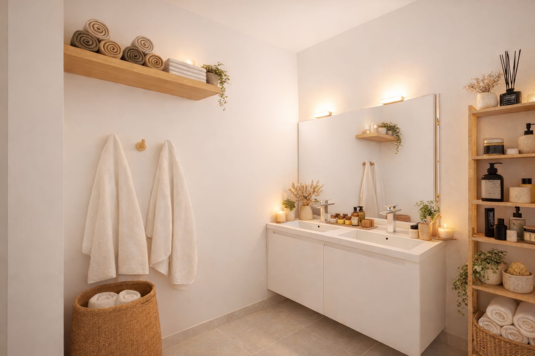 Salle de bains, double vasque