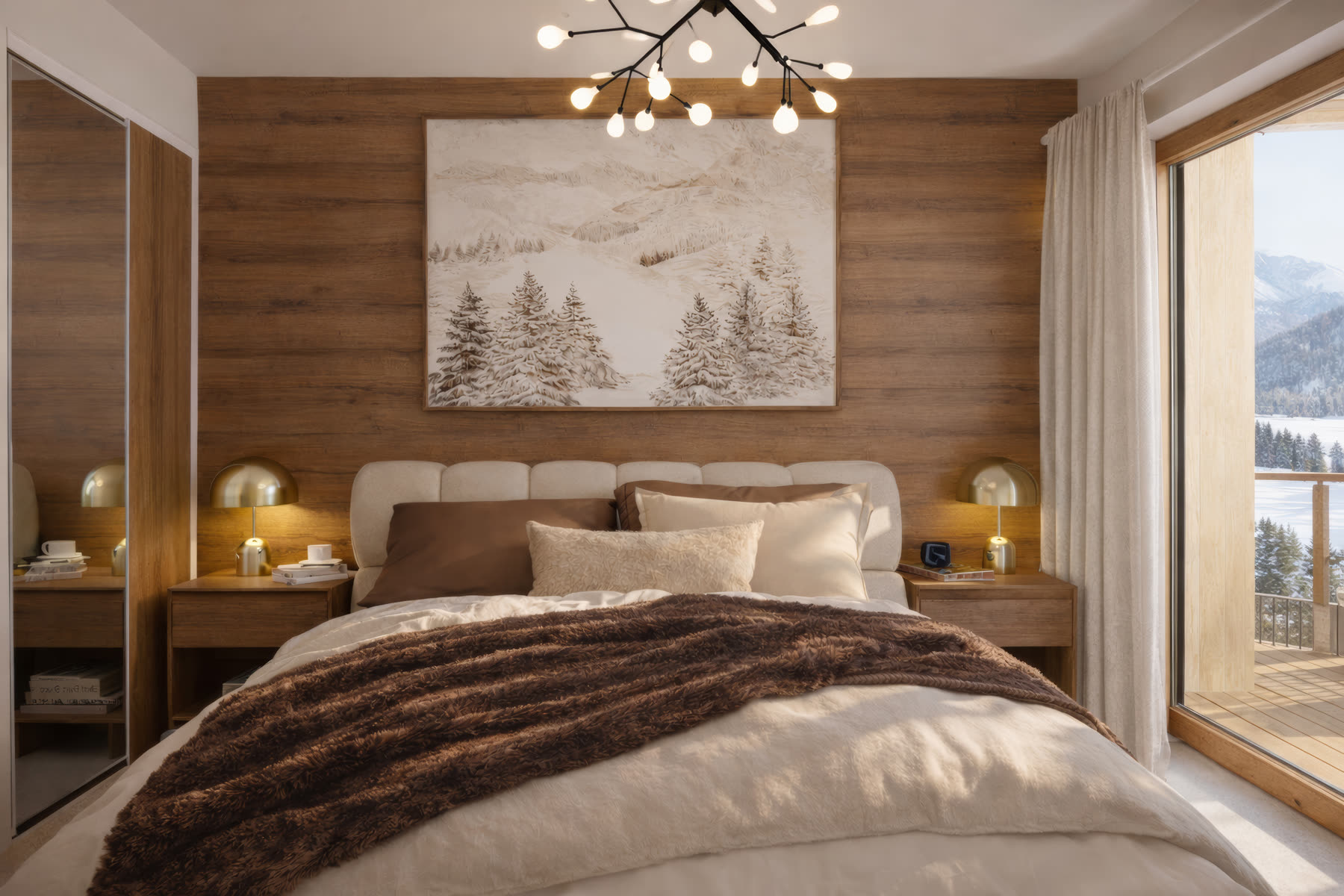 Chambre aux sapins de face