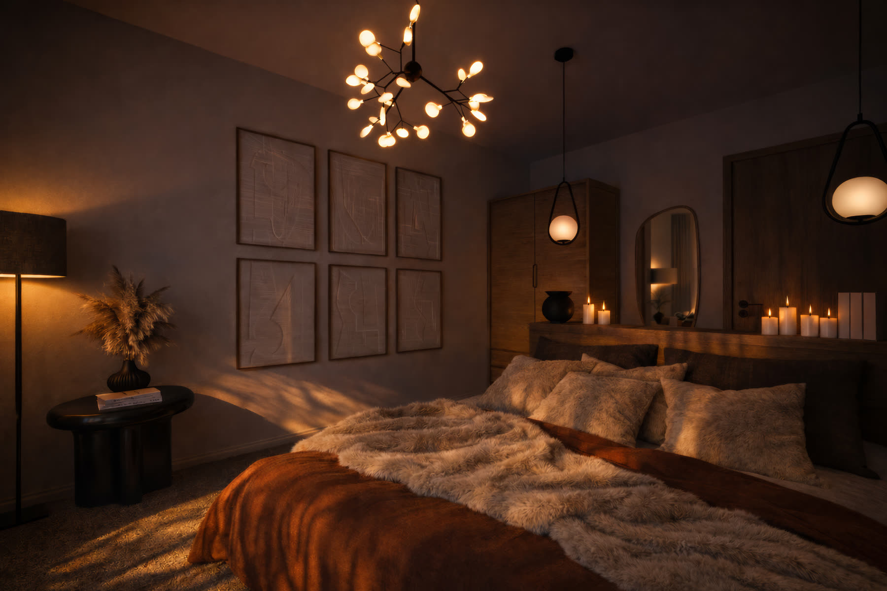 La chambre terracotta · nuit
