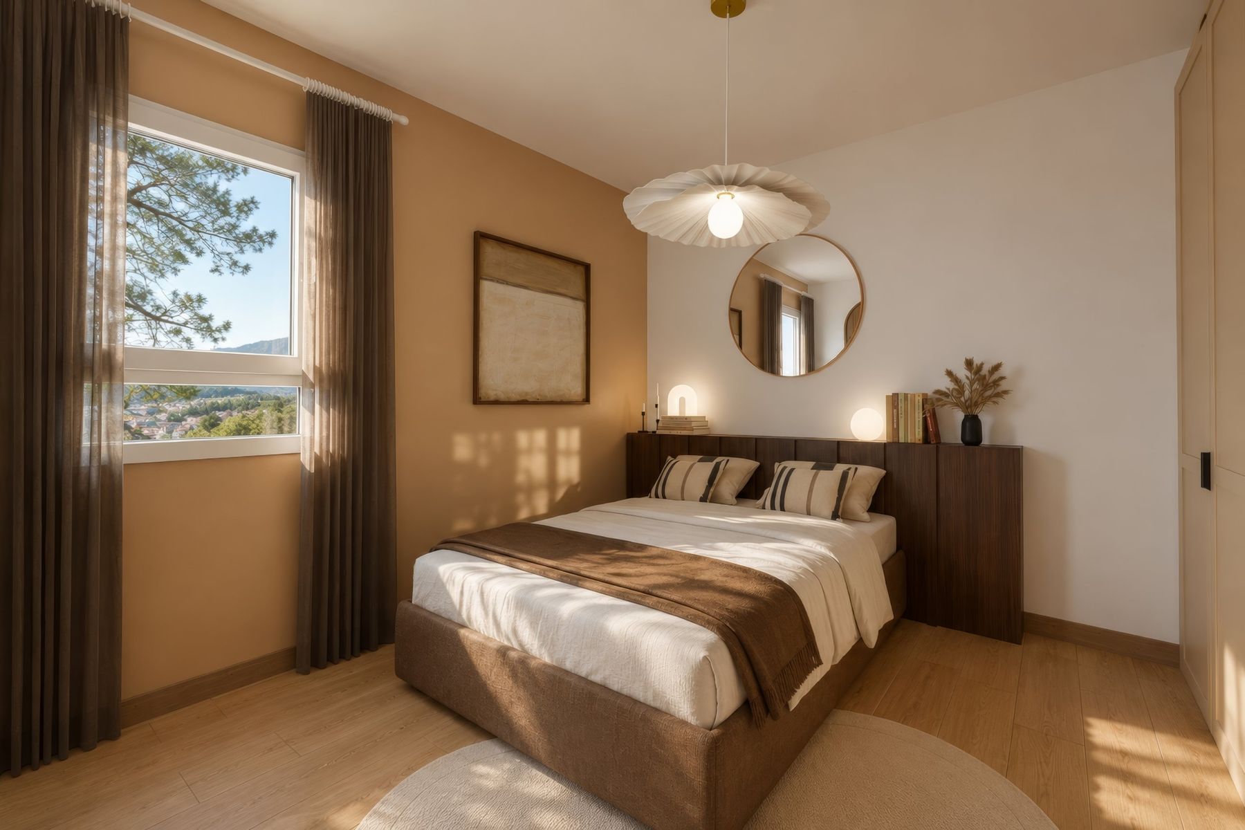 Chambre parentale vers la fenêtre