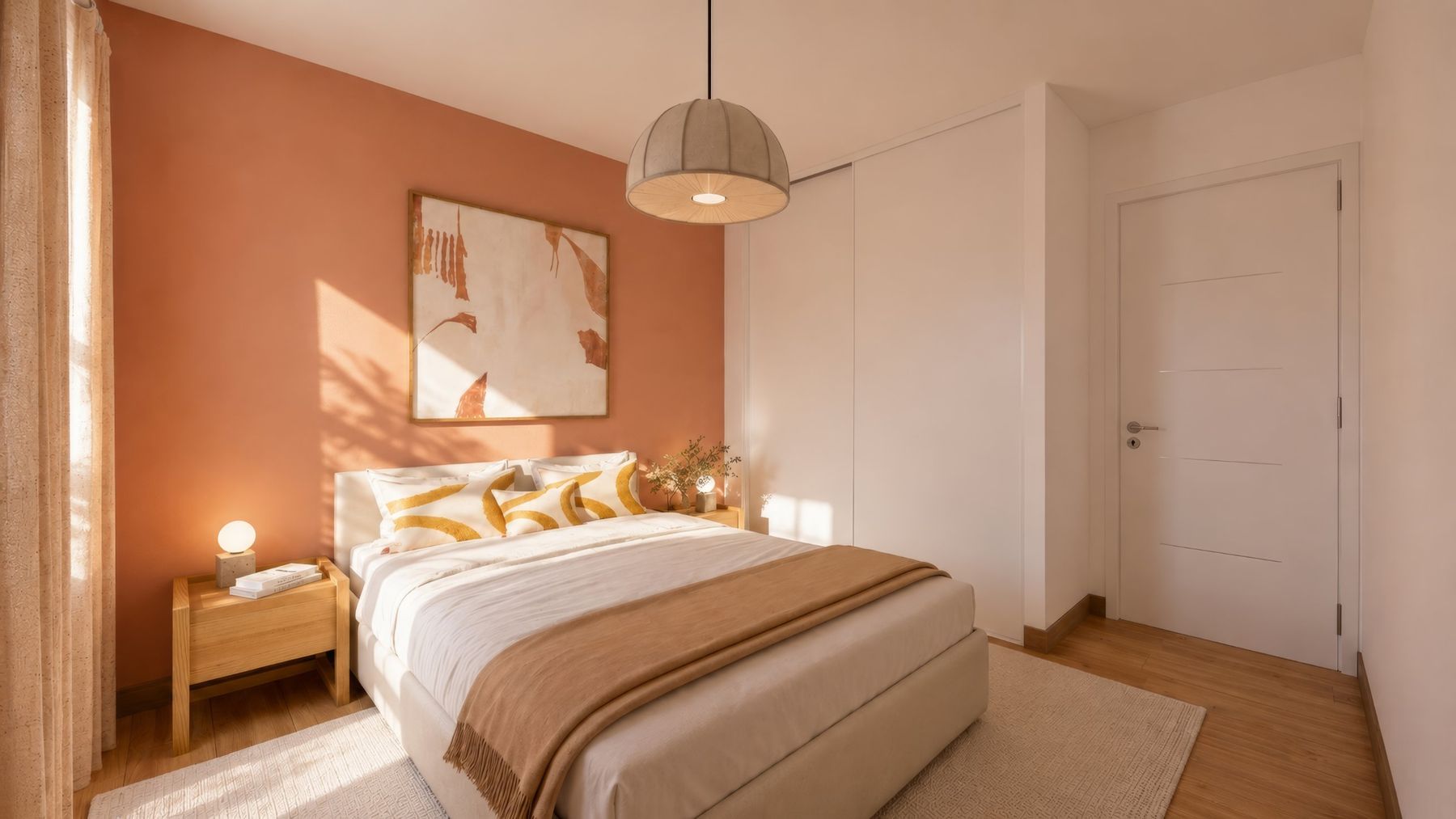 Chambre terracotta