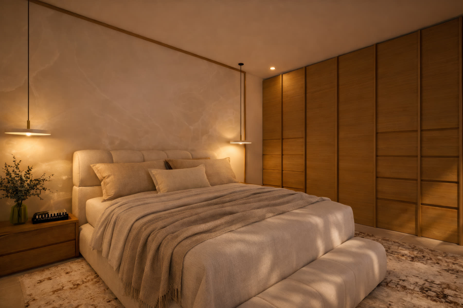 La chambre parentale en soirée